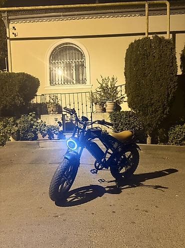 lxtx velosiped: Elektrik velosipedi – retro-moto üslublu şəhər/kross hibrid — 3