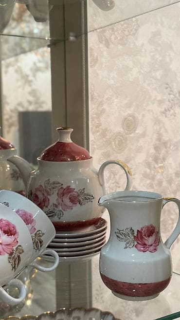 tibet cay: Qəhvə dəsti, rəng - Ağ, Farfor, 6 nəfərlik, Almaniya — 4