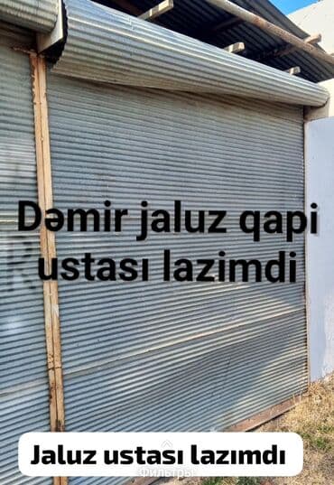 lepka ustası: Xidmət: Jalüz təmiri və sazlanması Gəncə şəhəri Təsvir: - — 1