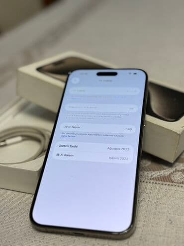 iphone 16 azərbaycan: IPhone 15 Pro Max, 256 GB, Natural Titanium, Face ID — 4