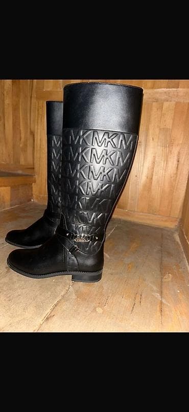 Sabo: Qadınlar üçün uzun qara çəkmələr Michael Kors original. - Model: Dizə — 2