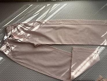 Bershka qadın cins şalvarı - Model: Wide Leg (enli balaq) - Rəng: Açıq