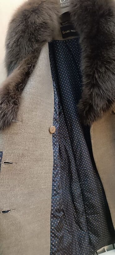 kaşmir palto: Payto kaşmir natural mexli. Boz rengli. Qalın astarlı 350 manata — 5