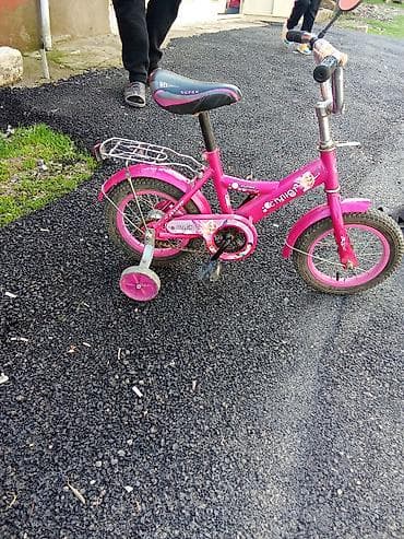İdman və hobbi: Uşaq velosipedi – qızlar üçün, çəhrayı rəngdə. endirim edərəm cüzi — 4