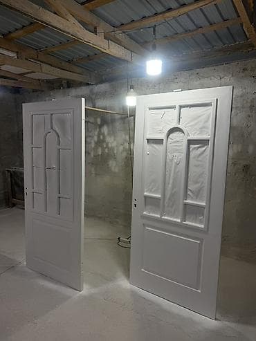 mdf divar panelleri: Qapıların boyanması - Klassik panelli dizayn: yuxarı hissədə tağ — 2