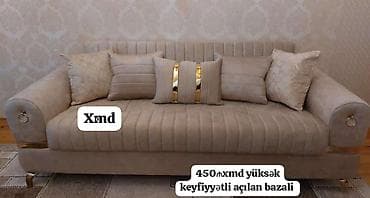 diva mebel: Açılan bazalı divan - Ölçü: 450× sm (şəkildə qeyd edildiyi kimi) - — 1