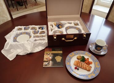 immergas kombi qiymetleri: Nahar dəsti, rəng - Qızılı, Farfor, İtaliya — 1