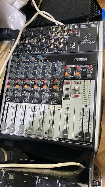 behringer: Behringer Xenyx X1204USB mikser - 12 kanallı kompakt mikser - 4 mic — 1