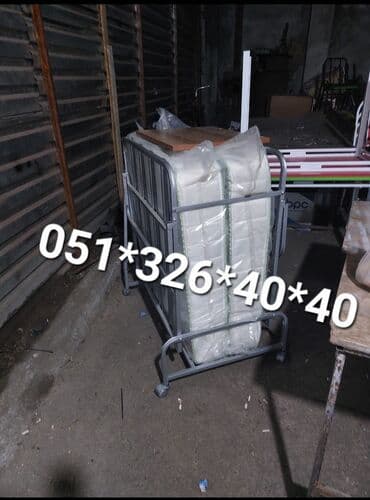 купить раскладушку в баку: Новый, Раскладушка с матрасом — 4