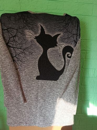 женские дубленки итальянского производства: Qadın bluz/köynək kolleksiyası - Model 1: Qara-boz ombre effektli — 4