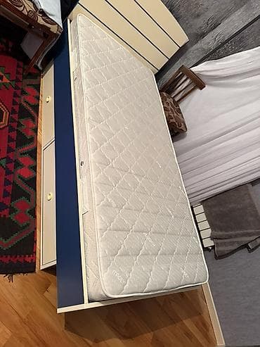 hava dosekleri: Təknəfərlik çarpayı, Matras ilə, Siyirməli — 5