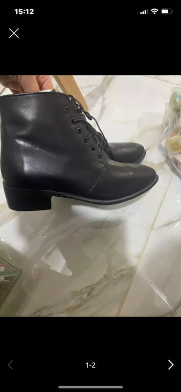qadın botları: Ölçü: 39, rəng - Qara, Yeni — 2