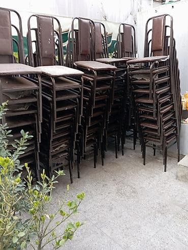 Metal çərçivəli stullar - Material: möhkəm metal karkas, süngərli — 2