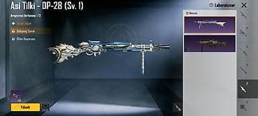 godekce deri: PUBG Mobile hesabı – nadir laboratoriya silahları və inkişaflar Hesab — 5