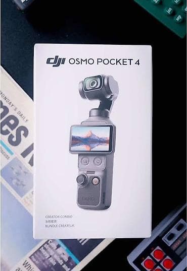 Elektronika: DJI Osmo Pocket 4 – Creator Combo Kompakt stabilizatorlu kamera: cibə — 1