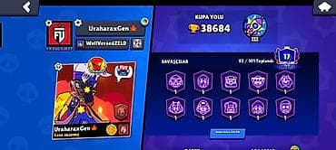Brawl Stars hesabı – yüksək kuboklu və zəngin kontentli - Kupa yolu