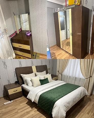 islenmis yataqlar: Yataq dəsti satılır 250₼. Matrası var. Təcili evdən çıxmalıdır. Ünvan — 1