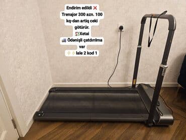 Qaçış trenajoru - Elektriklə işləyən yığcam qaçış yolu, evdə kardio