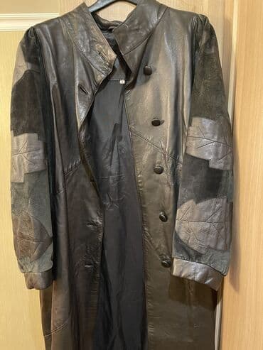 женские плащи турецкого производства: Женский плащ из натуральной кожи с красивыми замшевыми аппликациями в — 1