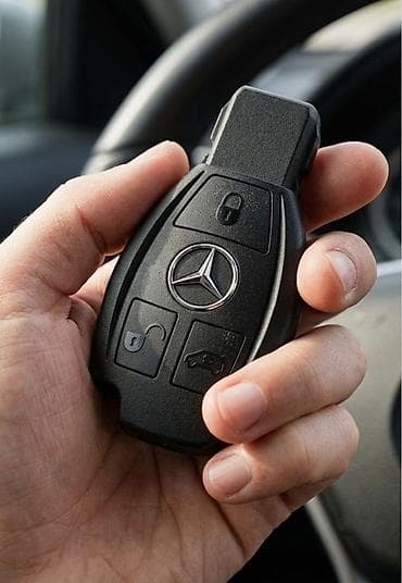 mersedes ehtiyat: Lazer Mercedes-Benz avtomobil açarı (uzaqdan idarəetmə fob) usde — 1