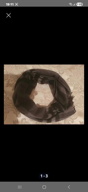 Qiymətli daşlar: Burberry kaşmir şərf - Material: 100% kaşmir (etiketdə göstərilib) - — 3