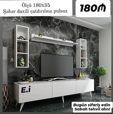 taxta stol stullar: TV stend Yep yeni 180 azn rəng seçimi var çatdırılma var endirimli — 1
