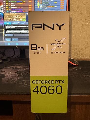stol usdu kamputer: Videokart PNY GeForce RTX 4060, 8 GB, İşlənmiş — 3