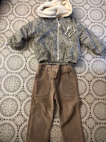 Uşaq geyimi və ayaqqabıları: Dəst 8 m Uşaq geyim dəsti - İki parçadan ibarət dəst: kapüşonlu — 1