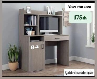 Düz masa, Stulsuz, Polkalı, Siyirməli, Teksturalı laminat lalafo.az -da Düz masa, Stulsuz, Polkalı, Siyirməli, Teksturalı laminat