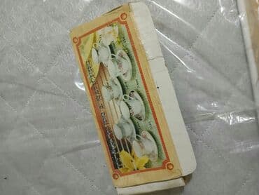 saat dəstləri: Qəhvə dəsti, rəng - Ağ, Farfor, 6 nəfərlik — 2