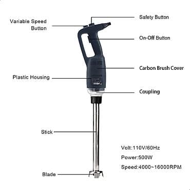 Əl Blenderi Immersion Blender Model: CT-IB500LF Güc 500 watt Dovriyye — 5