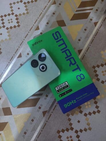 Apple iPhone: Infinix Smart 8, 128 GB, rəng - Mavi, Face ID — 3