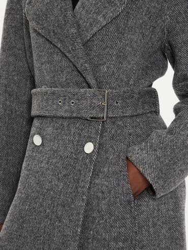 пальто зимнее: Пальто, Liu Jo, L, цвет - Серый — 7