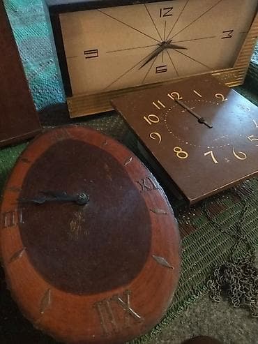 saat ev: Məhsul: Köhnə stolüstü/divar saatları və ehtiyat hissələri dəsti — 5