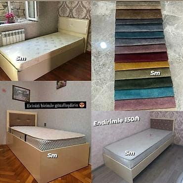 *Tek nəfərlik çarpayı* Rəng seçimi var . 📏ölçü 90/1m90 sm