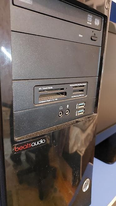 Modemlər və şəbəkə avadanlıqları: HP masaüstü kompüter + monitor dəsti Detallar: - Sistem bloku: HP — 3