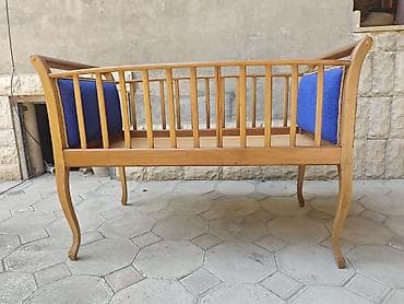 örtüy: Taxta beşik/uşaq çarpayısı - Material: tamamilə ağacdan hazırlanıb — 3
