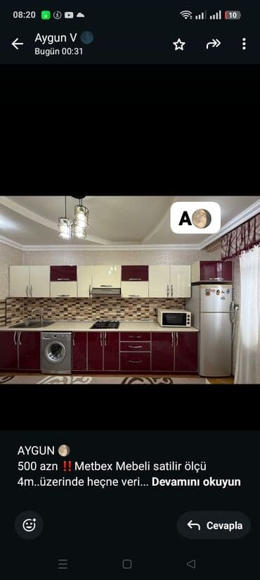 Матрасы: AYGUN 🌖 500 azn ‼️Metbex Mebeli satilir ölçü 4m. üzerinde heçne — 1