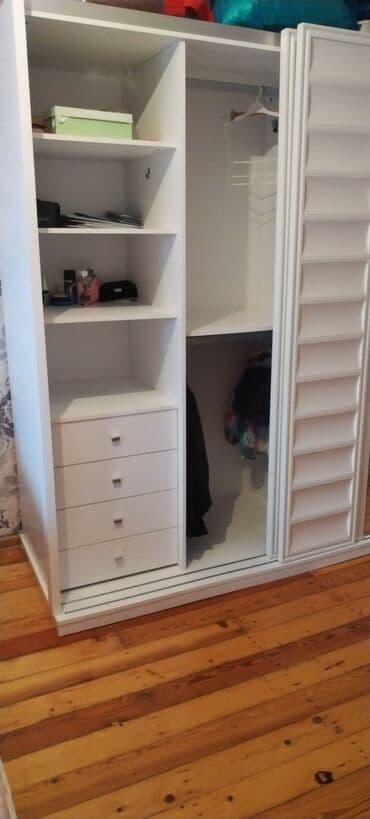 мебель в стиле лофт: Двуспальная кровать, Шкаф — 5