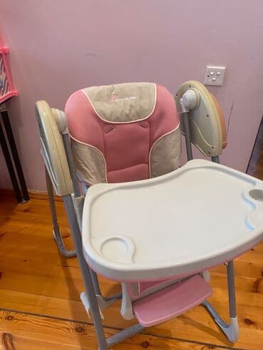 купить детский столик для кормления: Yelləncək +qidalanma kreslosu + stoı — 1