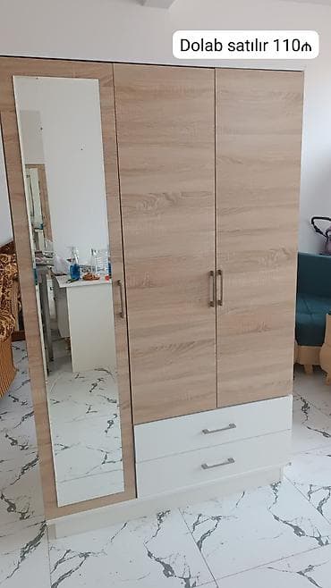 sumqayitda dolablar: Endirim edildi🛑🛑Dolab 110₼. Son qiymətdir. ölçü 120/195.Ünvan — 1