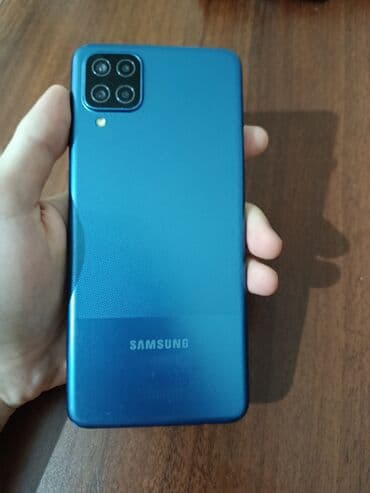 Audi: Samsung Galaxy A12, 32 GB, rəng - Göy, Barmaq izi — 2