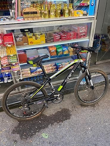 SAFT ZY-950 dağ velosipedi - Çərçivə: Alüminium, qara-yaşıl rəng — 1