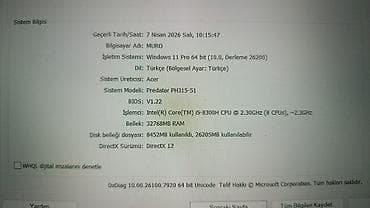 acer nitro: Acer Predator PH315-51 oyun noutbuku - Ekran: 15.6", Full HD 1080p - — 2