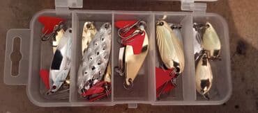 mhm azərbaycan dili qaydalar və testlər pdf: Balıqçılıq qaşıqları dəsti - Plastik saxlama qutusu ilə birlikdə — 1