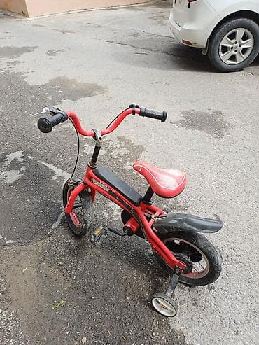 Uşaq velosipedi – kiçik ölçülü, 12” təkərli model - Rəng: qırmızı