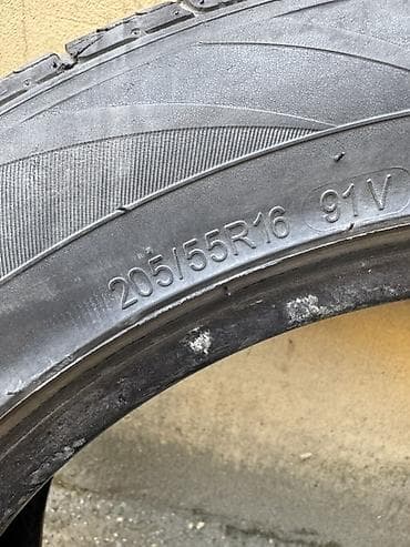 avtomobil peci: 205/55 R16 91V M+S təkər dəsti - Ölçü: 205/55 R16 - Yük/sürət — 3