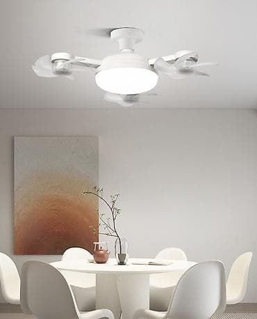 ventil: 3 Qanadlı 15 Pərli Pultlu Tavan sərinkeşi + LED Lampa 50W . ❄️ — 8