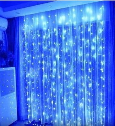 Электрические гирлянды: Yağış işıqlar Hem çölde hem içeride istifade etmek olur Uzunluq — 4