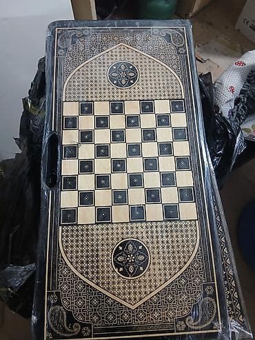 nerd sekilleri: +3 azn das ve zer Taxta nərd taxtası - Material: təbii ağac, iç hissə — 2